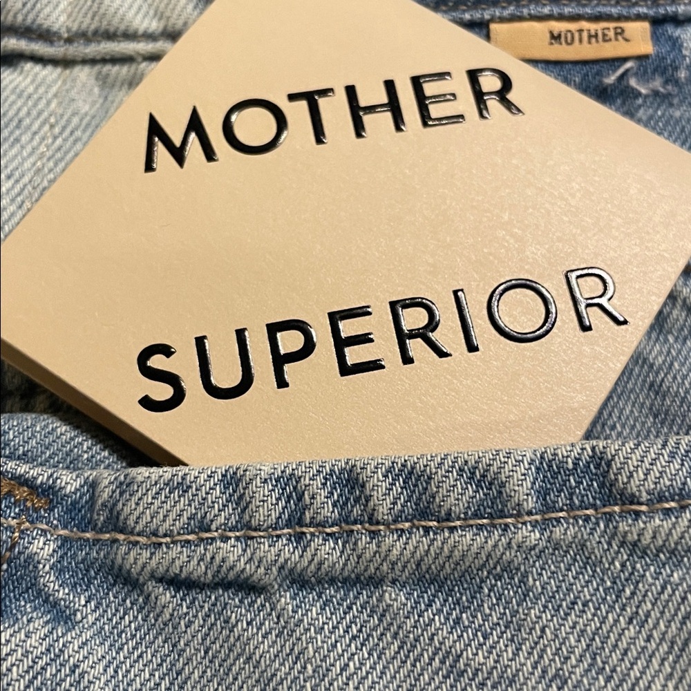 MOTHER Light Wash High-Rise Wide Leg Jeans - Picture 7 of 14